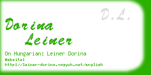 dorina leiner business card